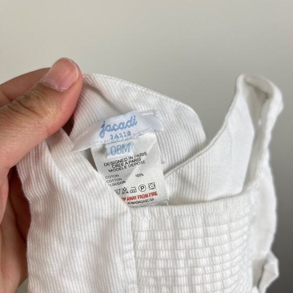 Jacadi Paris Sleeveless White Dress 6 Months - Picture 4 of 6